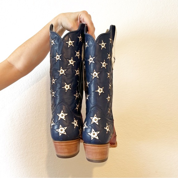 Black Star Red White and Blue boots - Picture 4 of 6